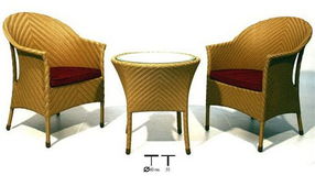 仿古典金黃色混色1042藤制家具 康福特